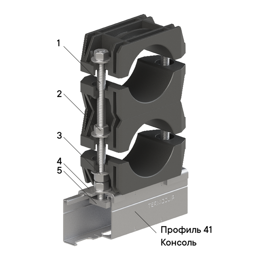 Монтаж Крепеж кабеля ТСС 1