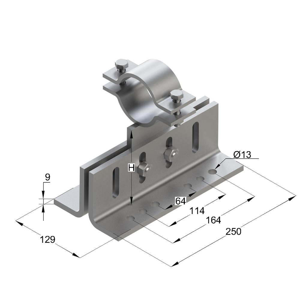 Чертеж Опора трубная регулируемая TPFA 1-1