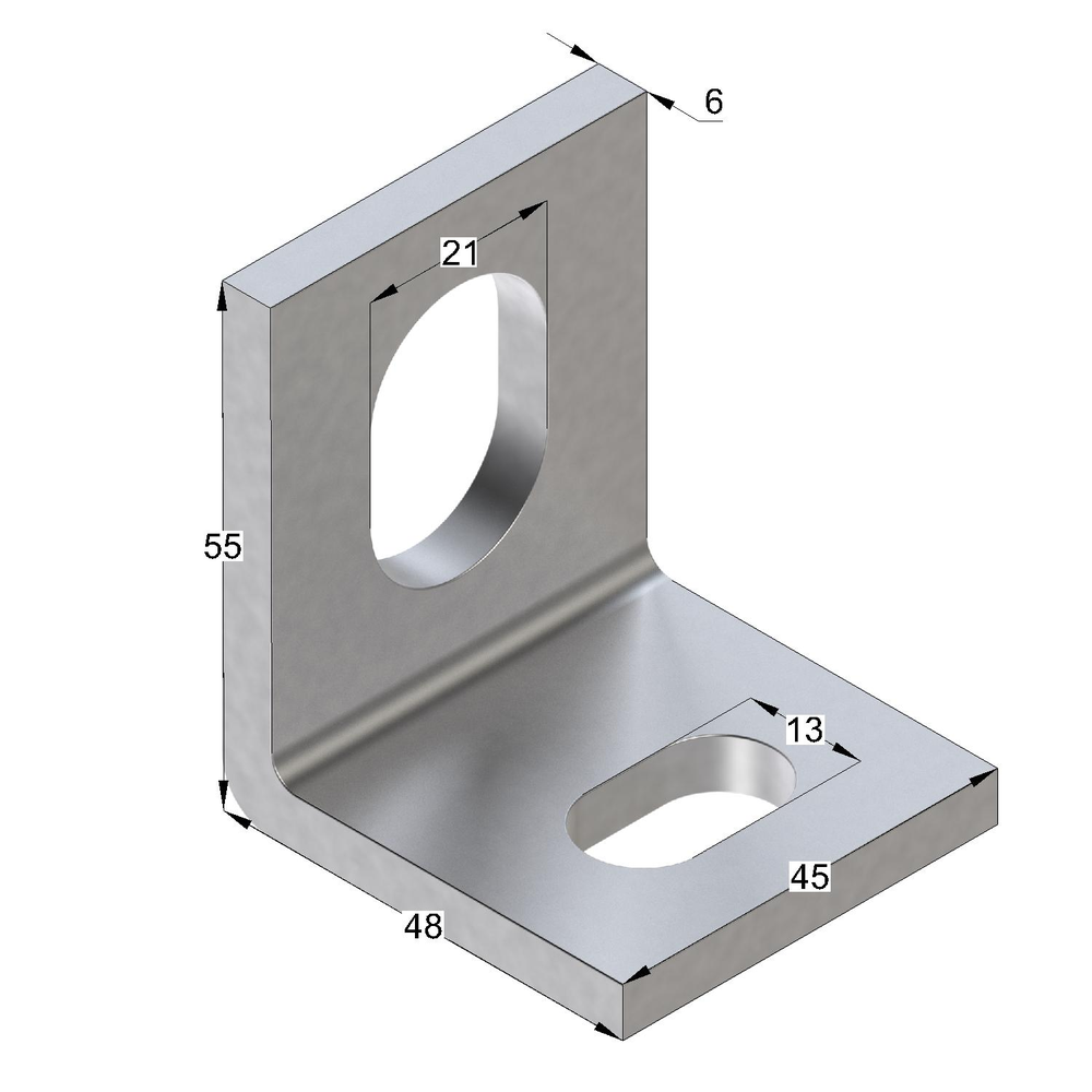 Чертеж Уголок трубный для тяжелых систем ТAP XD 6F2